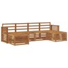 vidaXL Sofasett 6 pcs Naturlig Solid akasietre
