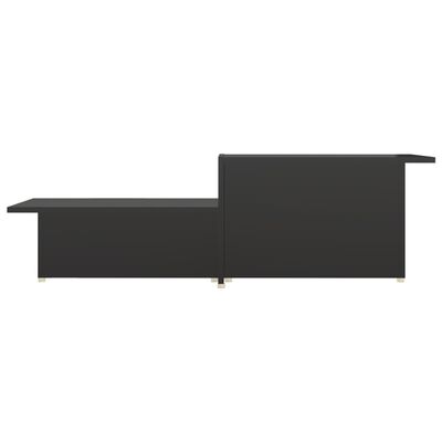 vidaXL Salongbord høyglans svart 111,5x50x33 cm konstruert tre