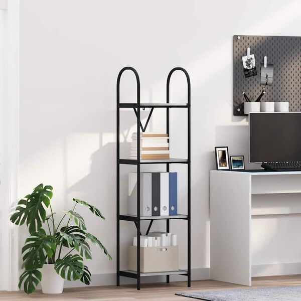 vidaXL Bokhylle Gr&aring; Sonoma 40 x 30 x 146 cm Konstruert tre