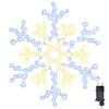 vidaXL Jule Sn&oslash;fnugg med 180 LED Varmhvit 56 x 49 x 0.7 cm PVC