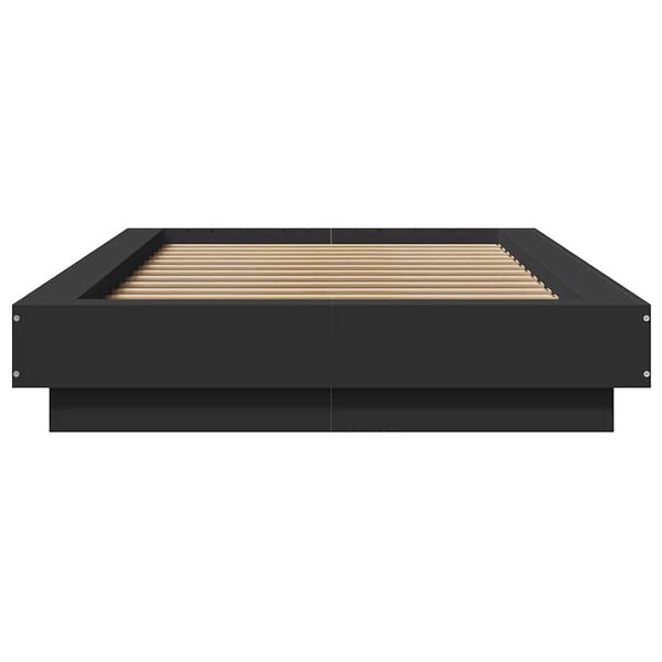 vidaXL Sengeramme svart 100x200 cm konstruert tre