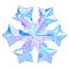 vidaXL Prismatisk iriserende LED-sn&oslash;fnugg Flerfarget &Oslash; 26 x 25 cm