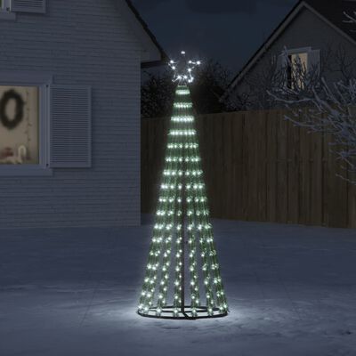 vidaXL Juletre lyskjegle 275 LED kaldhvit 180 cm