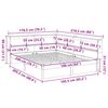 vidaXL Seng med bokhylle uten madrass 160x200 cm heltre furu