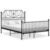 vidaXL Sengeramme svart metall 160x200 cm