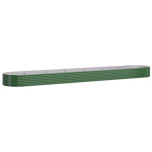 vidaXL H&oslash;ybed galvanisert st&aring;l 544x100x36 cm gr&oslash;nn
