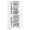 vidaXL Highboard hvit 69,5x34x180 cm konstruert tre