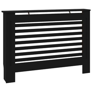 vidaXL Radiatordeksel svart 112x19x81,5 cm MDF