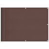 vidaXL Balkongskjerm brun 75x800 cm 100% polyester oxford