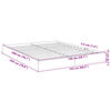 vidaXL Sengeramme svart 150x200 cm konstruert tre
