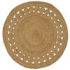 vidaXL Omr&aring;detepper Naturlig &Oslash; 120 cm Jute