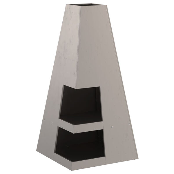 vidaXL B&aring;lplass Brun 50 x 50 x 100 cm St&aring;l