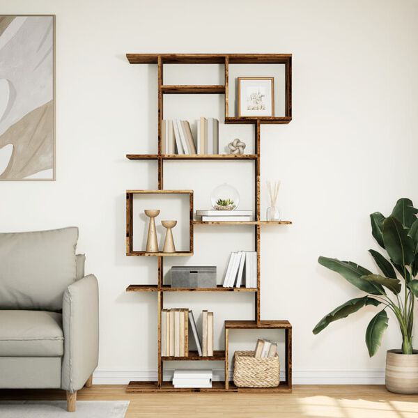 vidaXL Bokhylle gammelt tre 92x29x188 cm konstruert tre