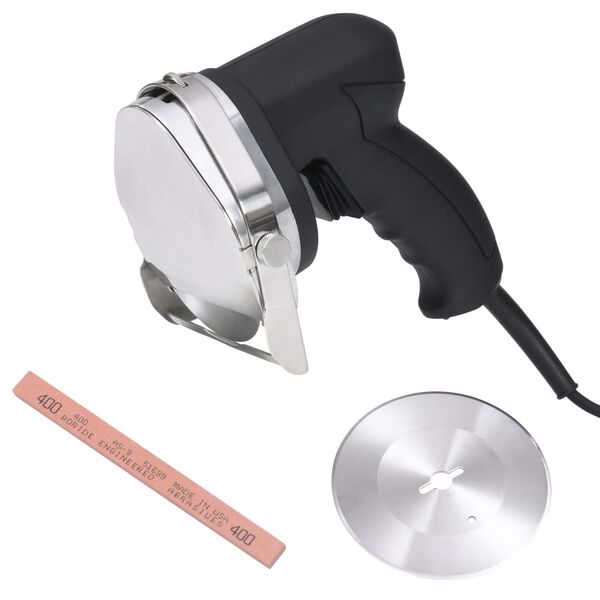 vidaXL Elektrisk doner kebab-kutter med 2 kniver og slipestein 100 mm