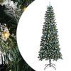 vidaXL Kunstig juletre Gr&oslash;nn 240 cm PVC, plast og st&aring;l