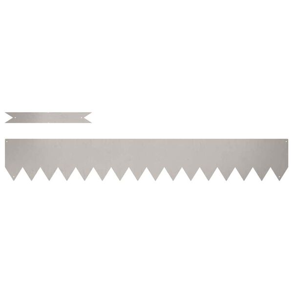 vidaXL Gjerdekant 50 pcs Brun 100 x 0.05 x 20 cm Cortenstål