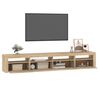 vidaXL TV-benk med LED-lys sonoma eik 240x35x40 cm