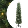 vidaXL Kunstig juletre med 300 LED gr&oslash;nn 240 cm PVC og st&aring;l og plast