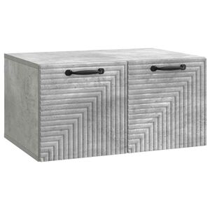 vidaXL Vegghengt TV skap Betonggr&aring; 59,5 x 41 x 30 cm Konstruert tre