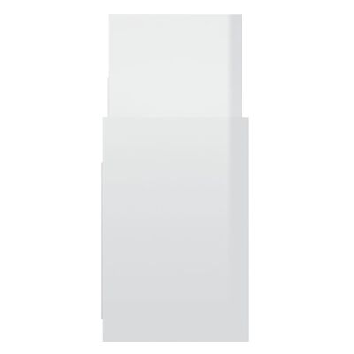 vidaXL Sideskap høyglans hvit 60x26x60 cm sponplate