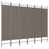 vidaXL Romdeler med 6 paneler antrasitt 240x220 cm stoff