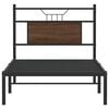 vidaXL Sengeramme uten madrass brun eik 75x190 cm konstruert tre