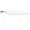 vidaXL Manuell markiseramme med LEDs Hvit 3,5 x 2 m