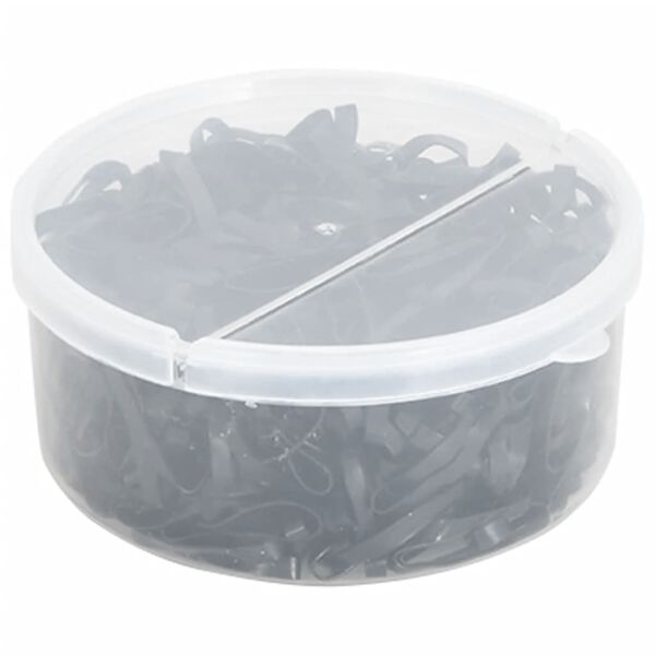 vidaXL H&aring;rstrikker for hester 500 stk svart silikon