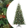 vidaXL Kunstig sammensatt juletre med 300 LED gr&oslash;nn 210 cm PE og PVC