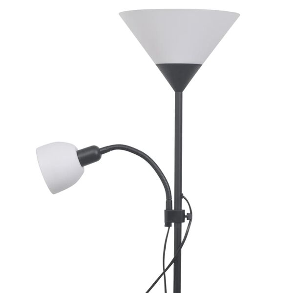 vidaXL Gulvlampe svart