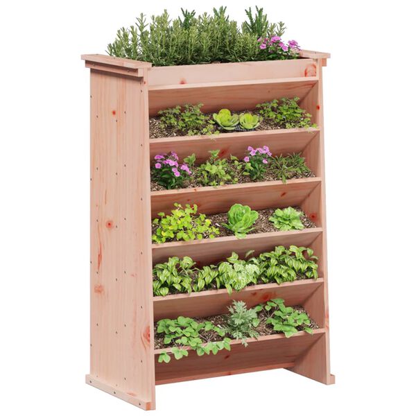 vidaXL Vegghengt plantekasse 6 lag 69x40x101,5 cm heltre douglasgran