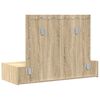 vidaXL Sminkebord med speillys Brun 100 x 40 x 70 cm Konstruert tre