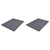 vidaXL PVC D&oslash;rmatter 2 stk gr&aring; 90x60 cm