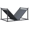 vidaXL Vedstativ antrasitt 70x43x34,5 cm kaldvalset st&aring;l
