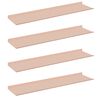vidaXL Flytende hylle Veggmontert 4 pcs Rosa 80 x 18 x 2,5 cm St&aring;l