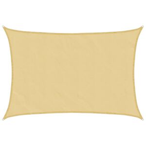 vidaXL Solseil sand 2,5x3,5 m 100% polyester oxford