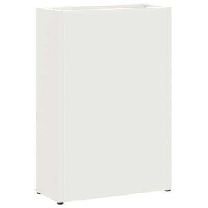 vidaXL Parasollstativ Hvit 28 x 12 x 41 cm St&aring;l