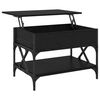 vidaXL Kaffebord Svart Eik 70x50x50cm Konstruert tre