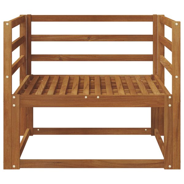 vidaXL Ute Midt Sofa Solid akasietre Naturlig