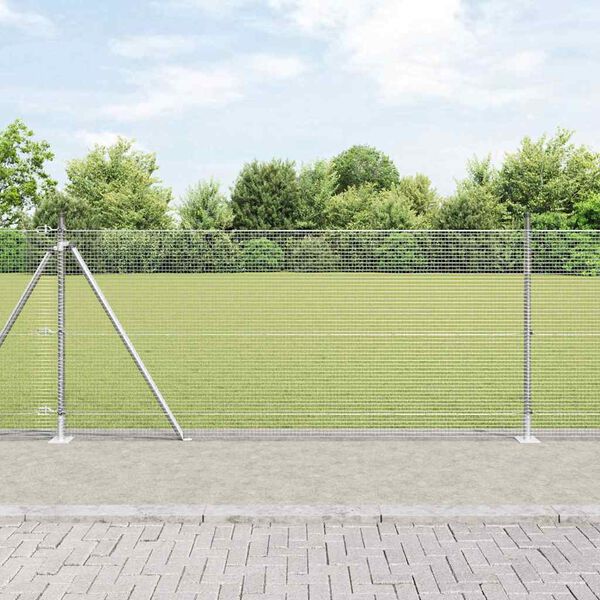 vidaXL Gjerdep&aring;le s&oslash;lv 50 x 1 m (16 x 16 mm mesh) St&aring;l