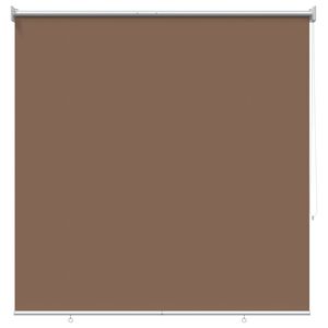 vidaXL Rullegardin UV-beskyttelse Gr&aring;brun 140 x 140 cm Polyester