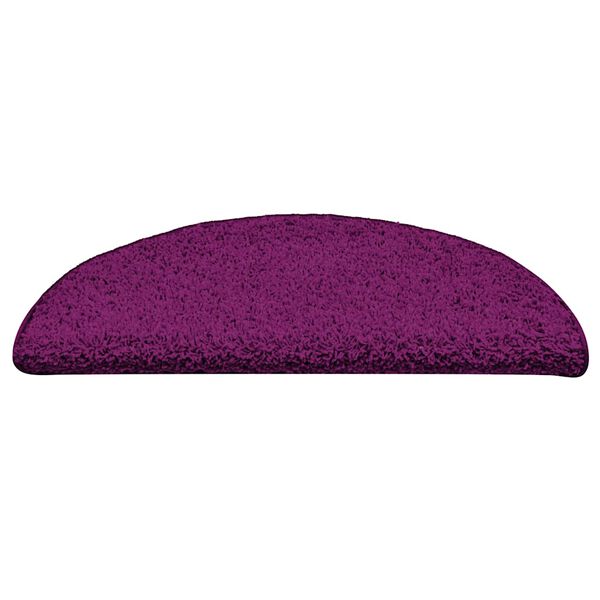 vidaXL Trappematter 30 stk 56x17x3 cm rosa halvrund