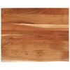 vidaXL Vegghylle 110x80x3,8 cm rektangul&aelig;r heltre akasie naturlig kant