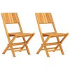 vidaXL Klappstoler 2 stk 47x61x90 cm heltre teak