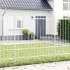 vidaXL Hage Hegning 3 pcs Hvit 170 x 215 cm Pulverlakkert st&aring;l