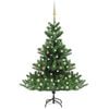 vidaXL Nordmann kunstig juletre med LED og kulesett gran gr&oslash;nn 150 cm