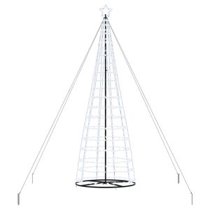 vidaXL LED juletre med 800 LED med jordspyd Kaldhvit 400 cm Jern