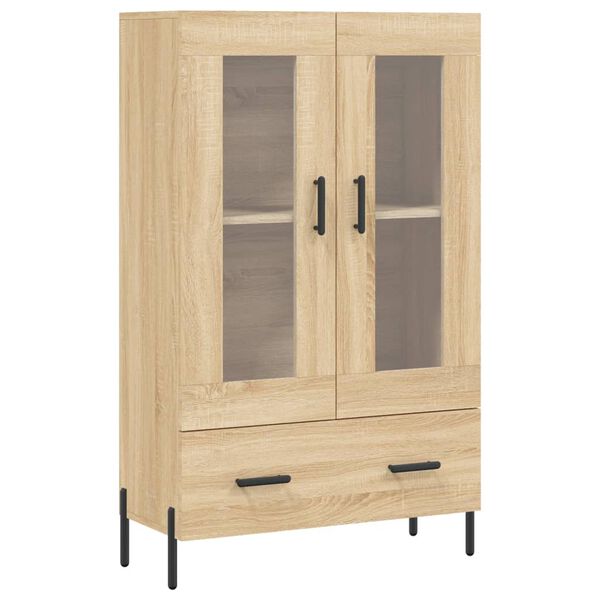 vidaXL Highboard sonoma eik 69,5x31x115 cm konstruert tre