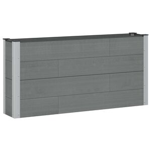 vidaXL H&oslash;ybed Gr&aring; 150 x 30 x 72 cm