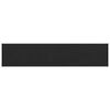 vidaXL Vinduskarmer Svart med trestruktur 120 x 30 x 4,5 cm PVC